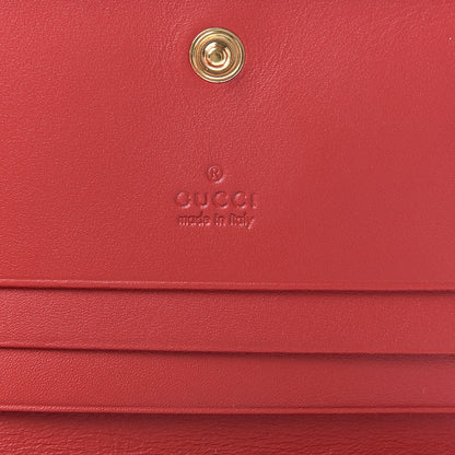 Gucci GG Supreme Monogram Blooms Card Case Beige Blue Navy Hibiscus Red 5 of 6