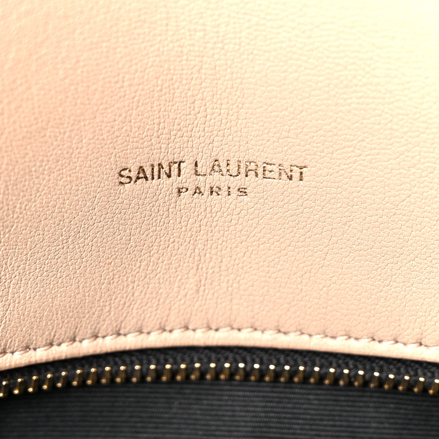 Saint Laurent Lambskin Quilted Medium Loulou Puffer Monogram Chain Satchel Dark Beige 7 of 12