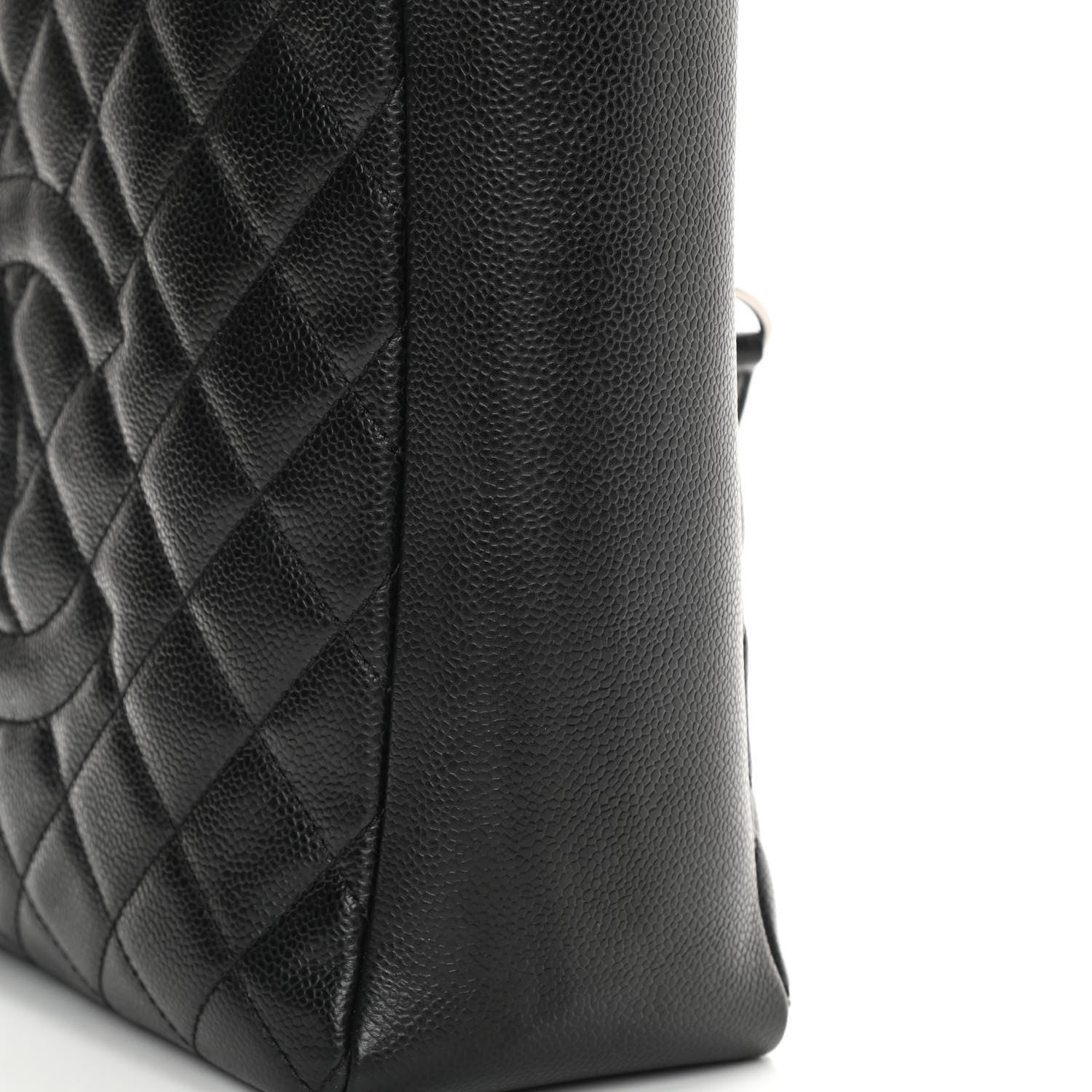 Chanel Caviar Quilted Vertical Grand Shopping Tote GST Black 11 of 12