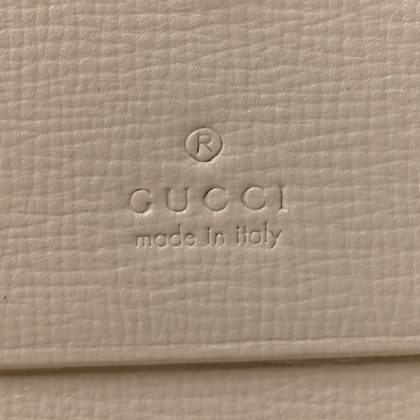 GG Supreme Monogram Azalea Calfskin Horsebit 1955 Card Case Wallet Beige Ebony Mystic White