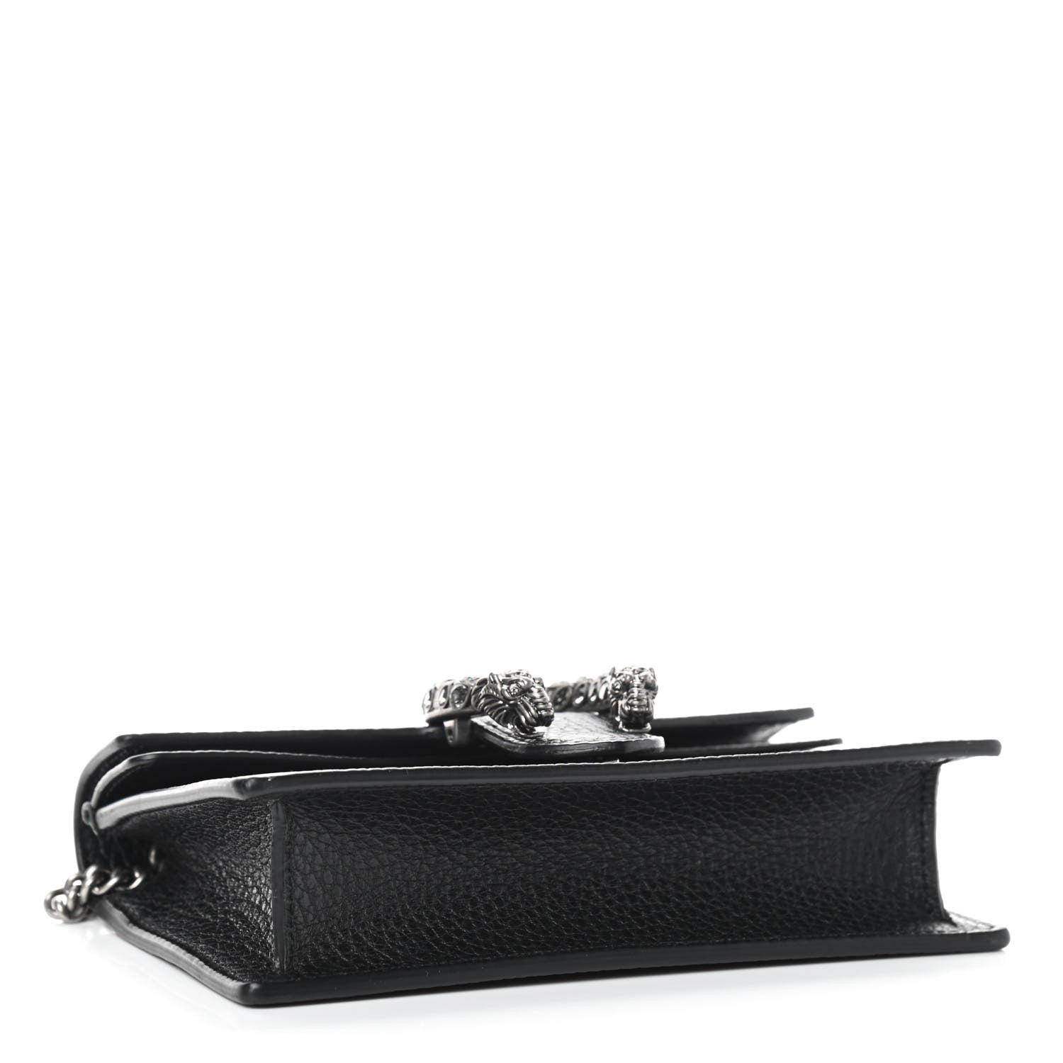 Gucci Calfskin Super Mini Dionysus Shoulder Bag Black 4 of 8