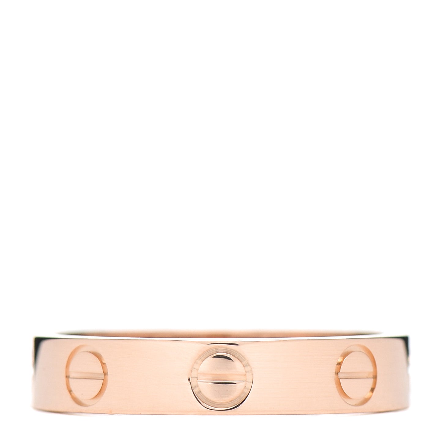 18K Pink Gold 3.5mm LOVE Wedding Band Ring 50 5.25