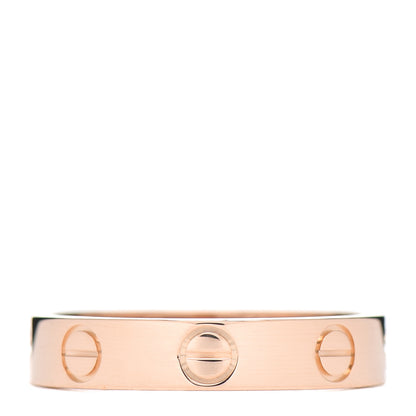 Cartier 18K Pink Gold 3.5mm LOVE Wedding Band Ring 50 5.25 3 of 6