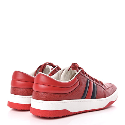 Gucci Calfskin Womens New Praga Karibu Sneakers 40 Red 4 of 10