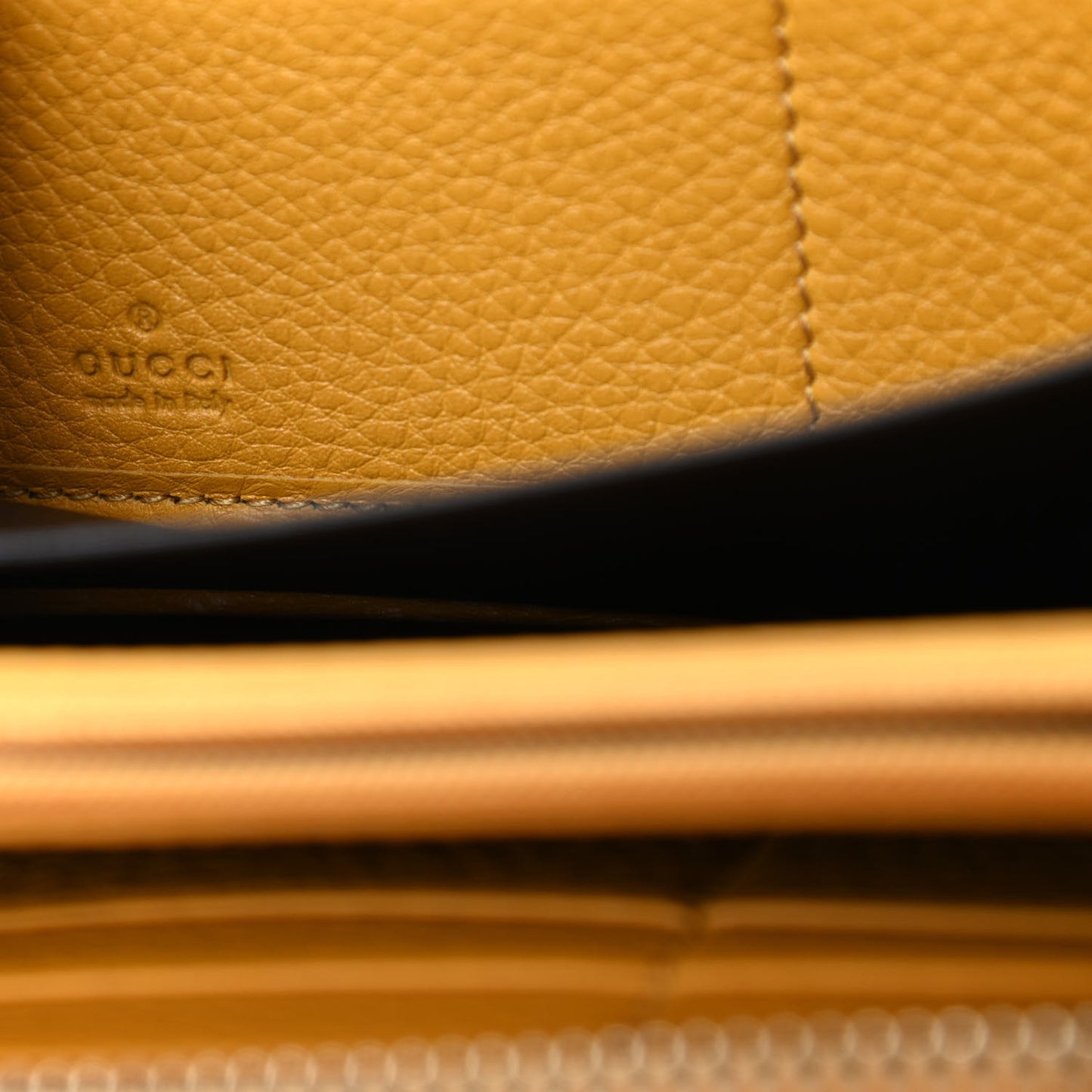 Monogram Bamboo Tassel Zip Around Wallet Yellow