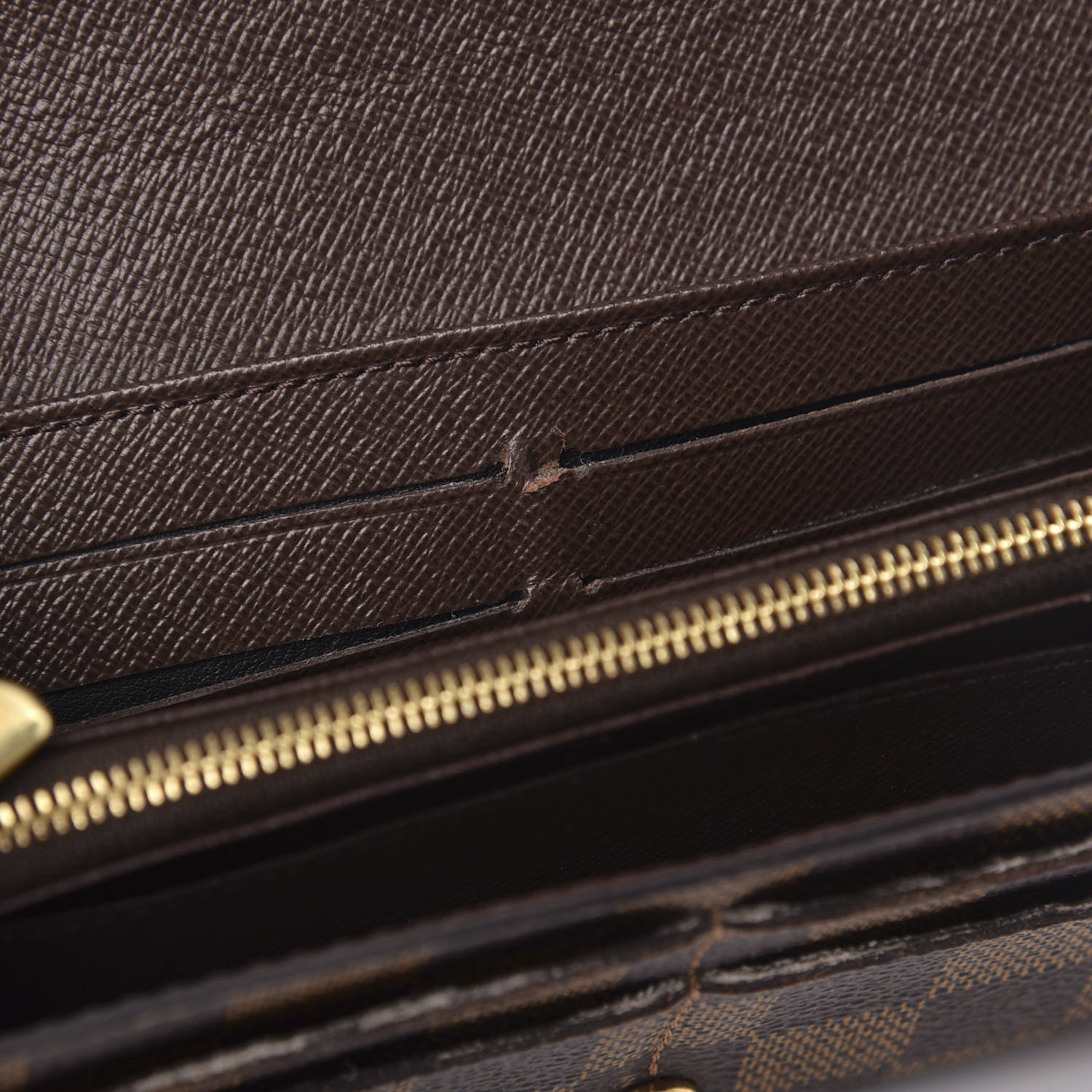 Louis Vuitton Damier Ebene Sarah Wallet NM 9 of 12