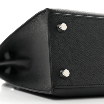 Hermes Epsom Kelly Sellier 25 Black 7 of 9