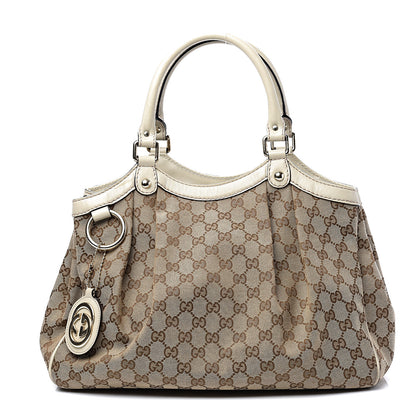 Gucci Monogram Medium Sukey Tote Off White 1 of 12