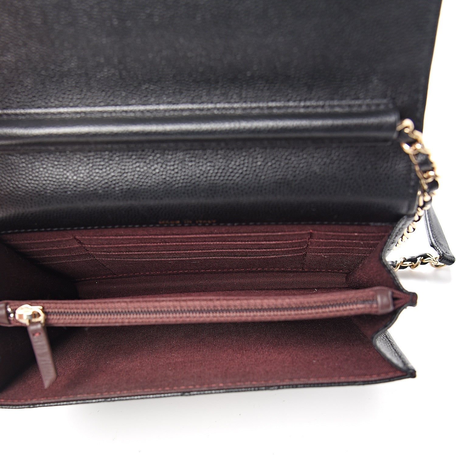 Chanel Caviar Quilted Square Wallet On Chain WOC Black 4 of 11