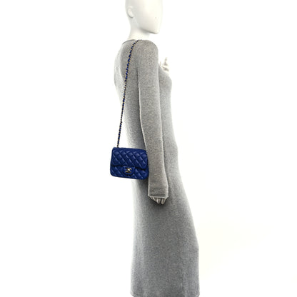 Chanel Lambskin Quilted Mini Square Flap Blue 2 of 12