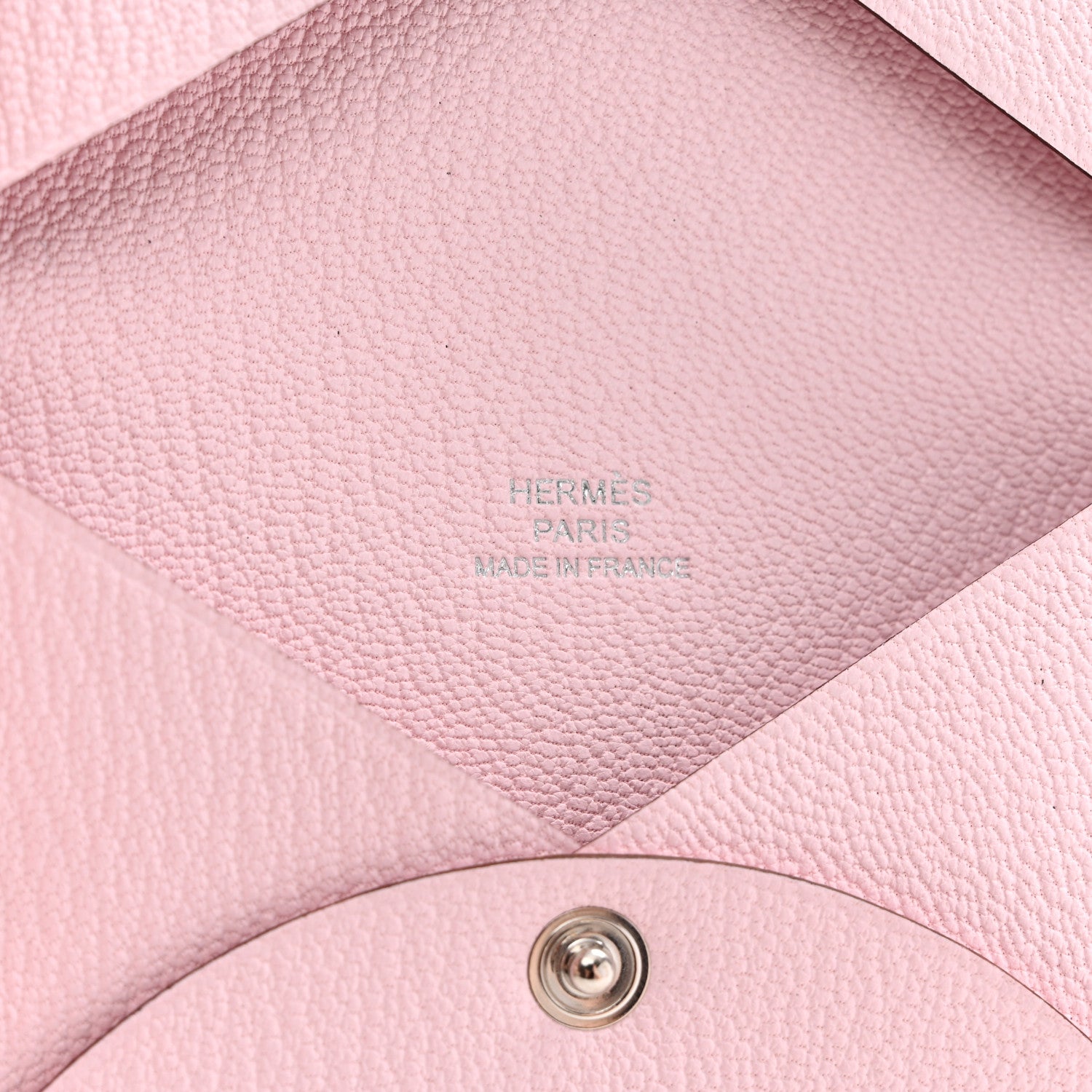 Hermes Chevre Mysore Calvi Card Case Rose Darling 6 of 8