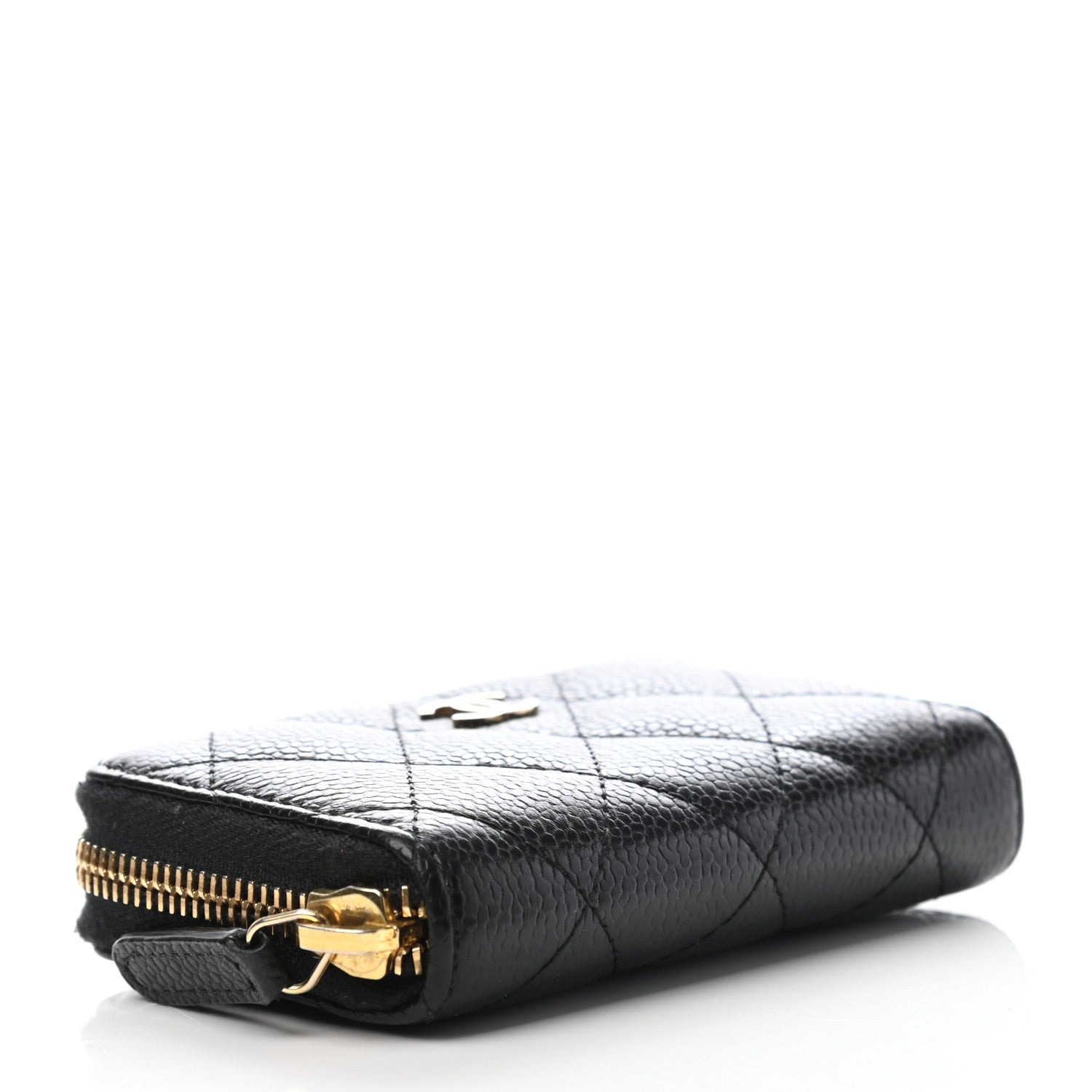 Chanel Caviar Quilted Zip Coin Purse Black 4 of 7