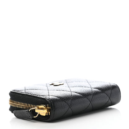 Chanel Caviar Quilted Zip Coin Purse Black 4 of 7
