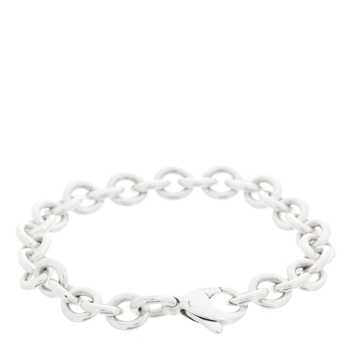 Sterling Silver Round Chain Link Bracelet