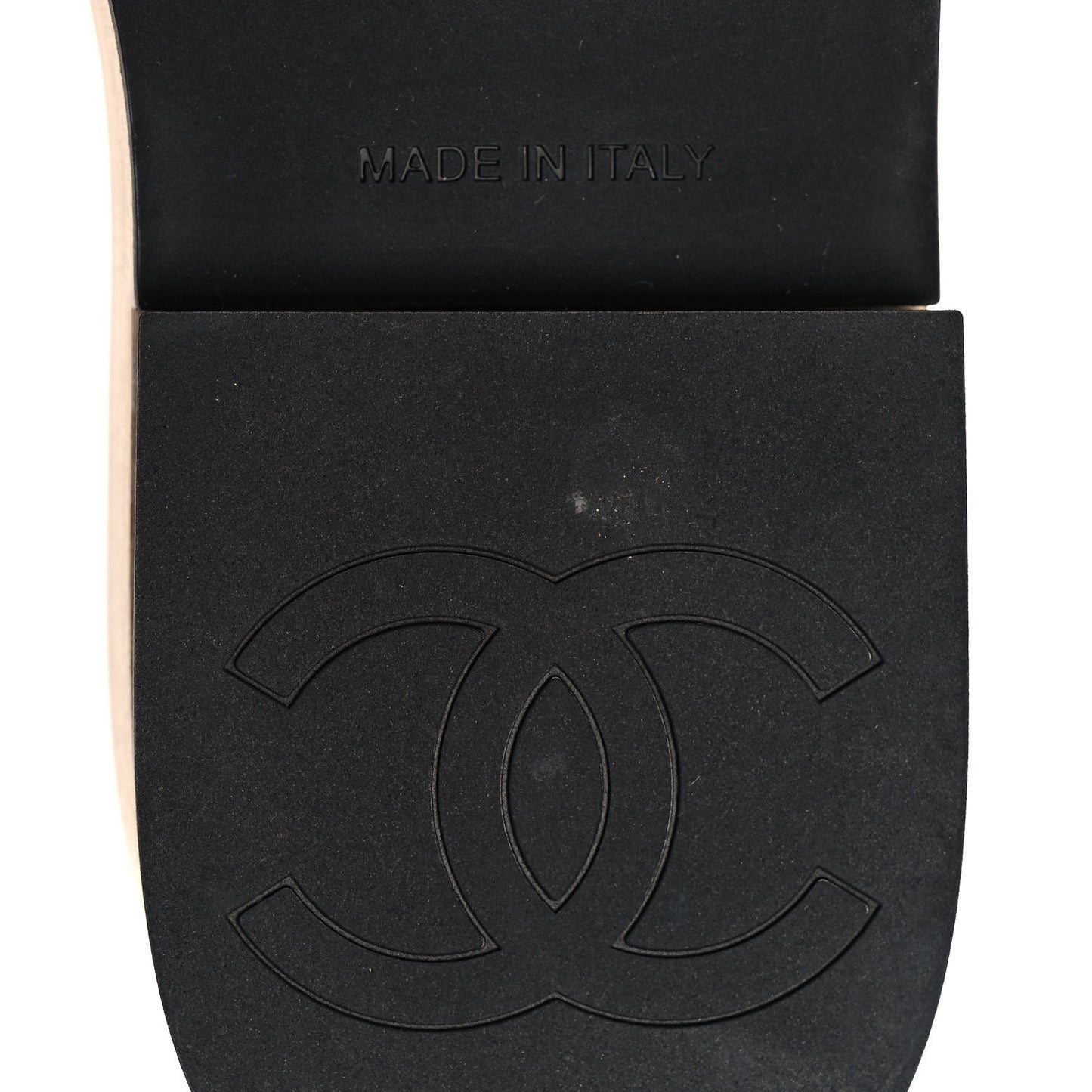 Lambskin Quilted CC Wedge Sandals 37 Black