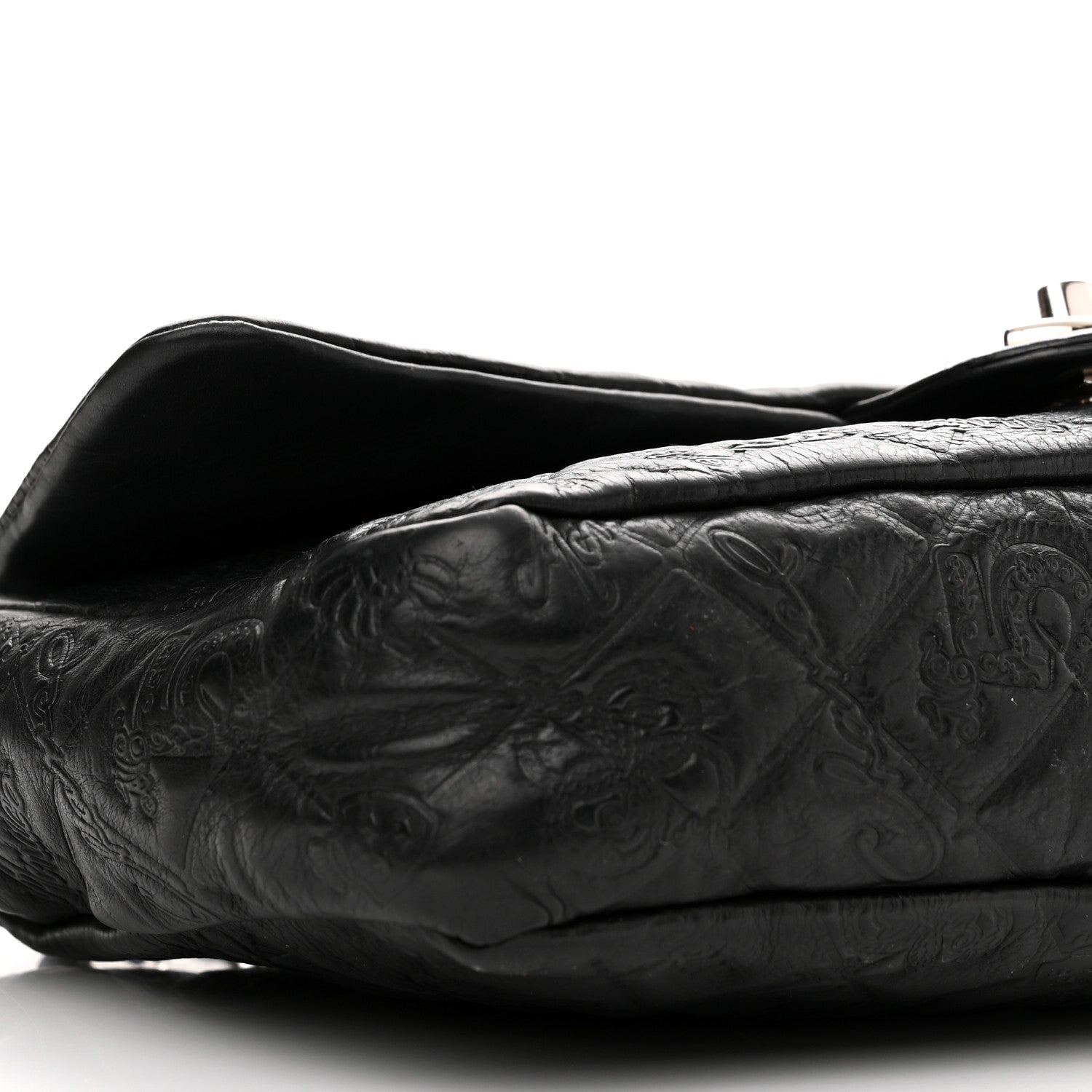 Chanel Calfskin Embossed Medium Lucky Symbols Flap Black 9 of 13