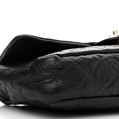 Chanel Calfskin Embossed Medium Lucky Symbols Flap Black 9 of 13