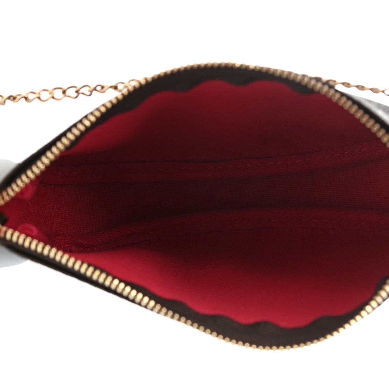 Louis Vuitton Monogram 2019 Christmas Animation Mini Courchevel Pochette Accessories Fuchsia 5 of 7