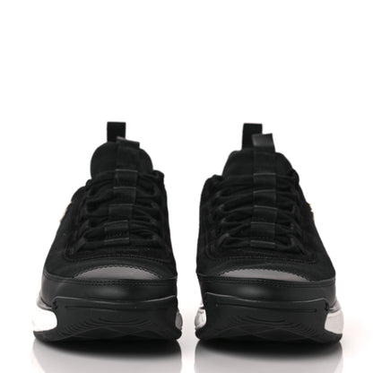 Chanel Velvet Calfskin Mixed Fibers CC Sneakers 36.5 Black 2 of 9