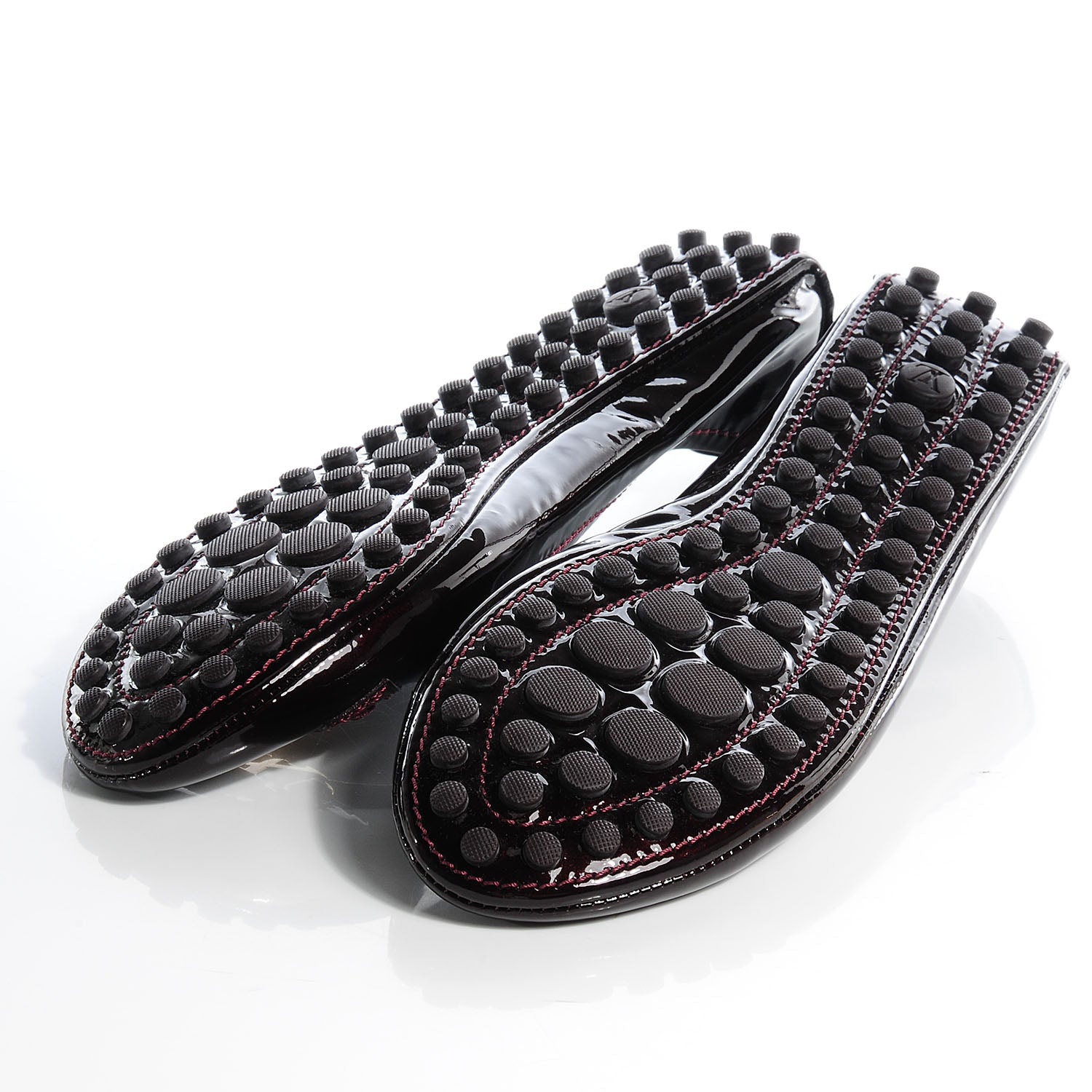 Louis Vuitton Patent Oxford Ballerina Flats Amarante Size 42 5 of 9