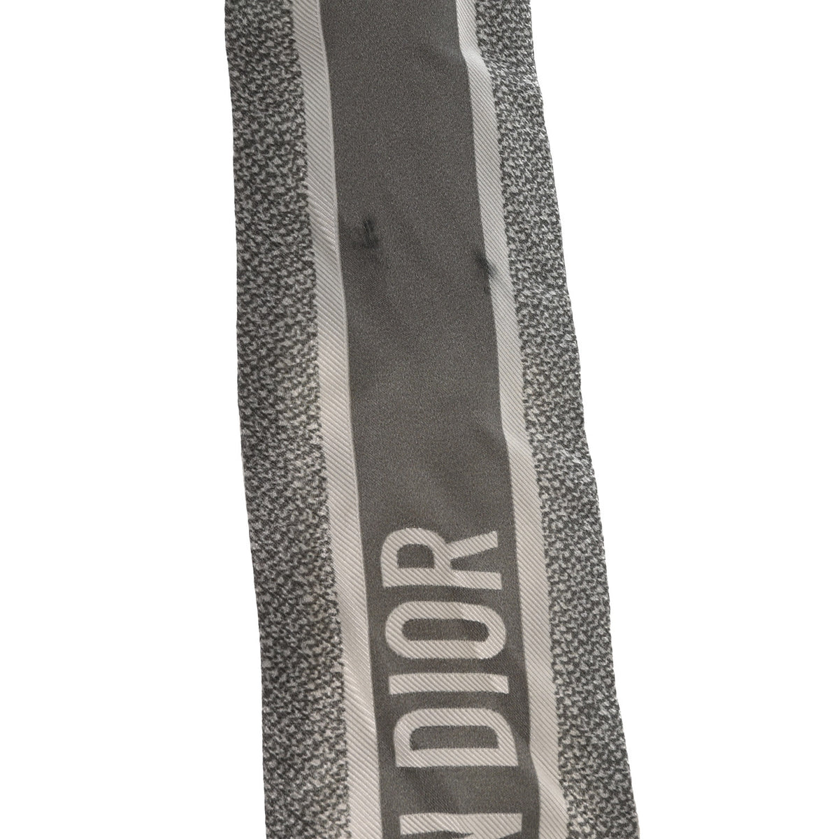 Christian Dior Silk Oblique Mitzah Scarf Grey 3 of 4