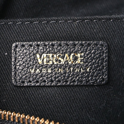 Versace Calfskin La Medusa Round Camera Bag Black 6 of 8