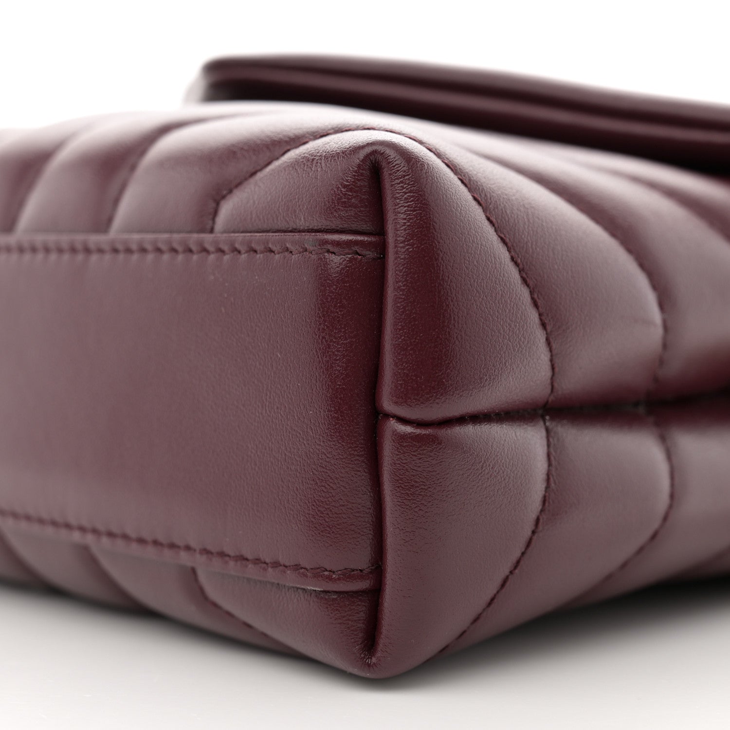 Saint Laurent Calfskin Y Quilted Monogram Toy Loulou Monogram Crossbody Bag Rouge Legion 11 of 14