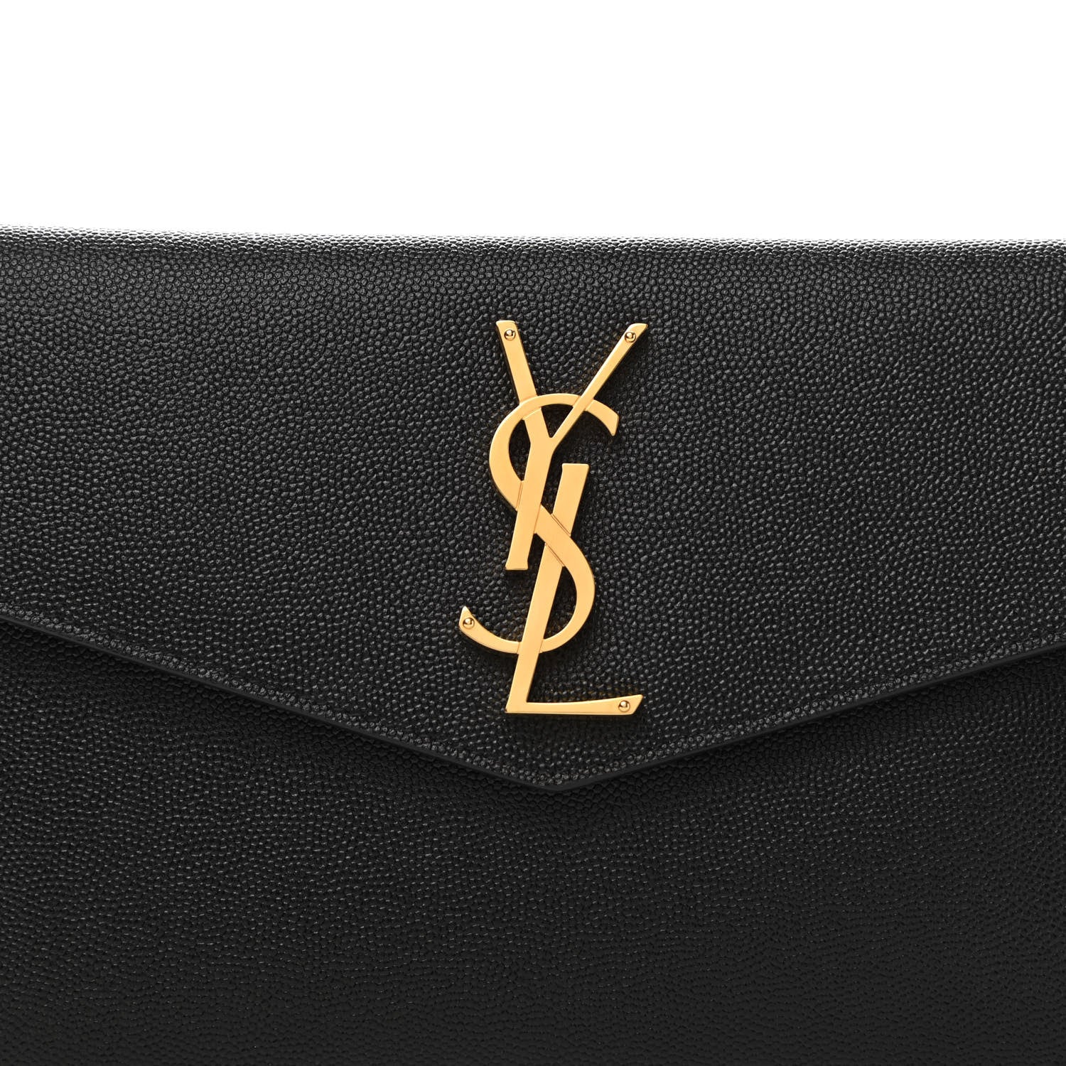 Saint Laurent Grain De Poudre Uptown Pouch Black 7 of 7