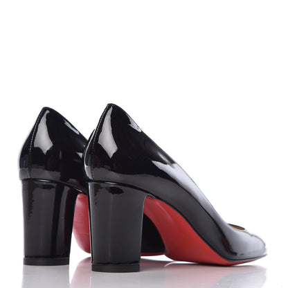Christian Louboutin Patent Cadrilla 70 Pumps 39.5 Black 4 of 9