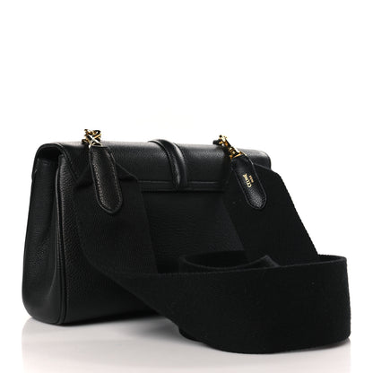 Celine Grained Calfskin Teen Soft 16 Shoulder Bag Black 3 of 9