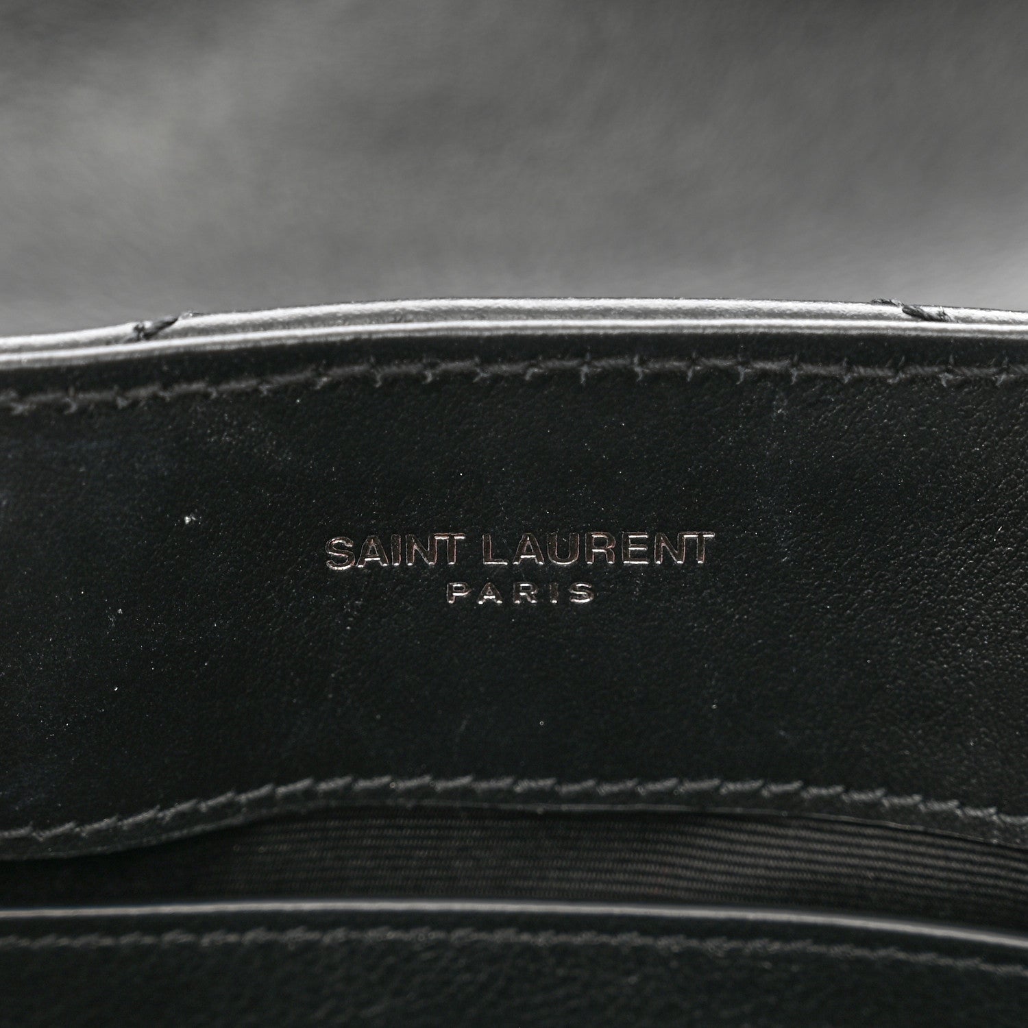 Saint Laurent Calfskin Y Quilted Monogram Monochrome Small Loulou Chain Satchel Black 6 of 10