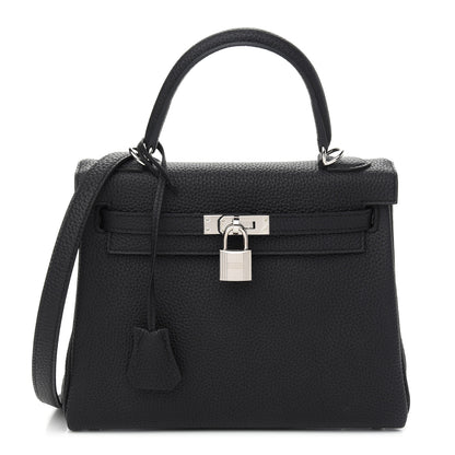 Hermes Togo Kelly Retourne 25 Black 1 of 10