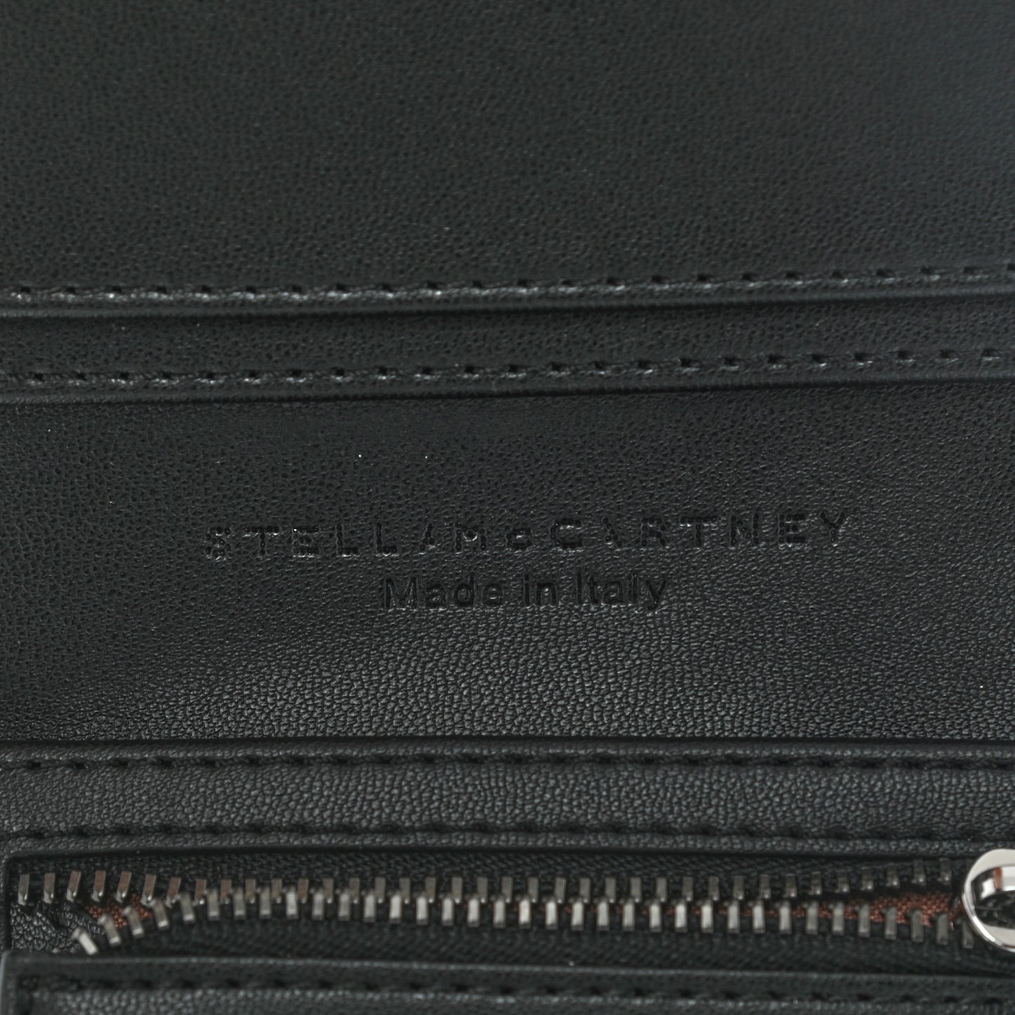 Shaggy Deer Small Falabella Flap Wallet Black