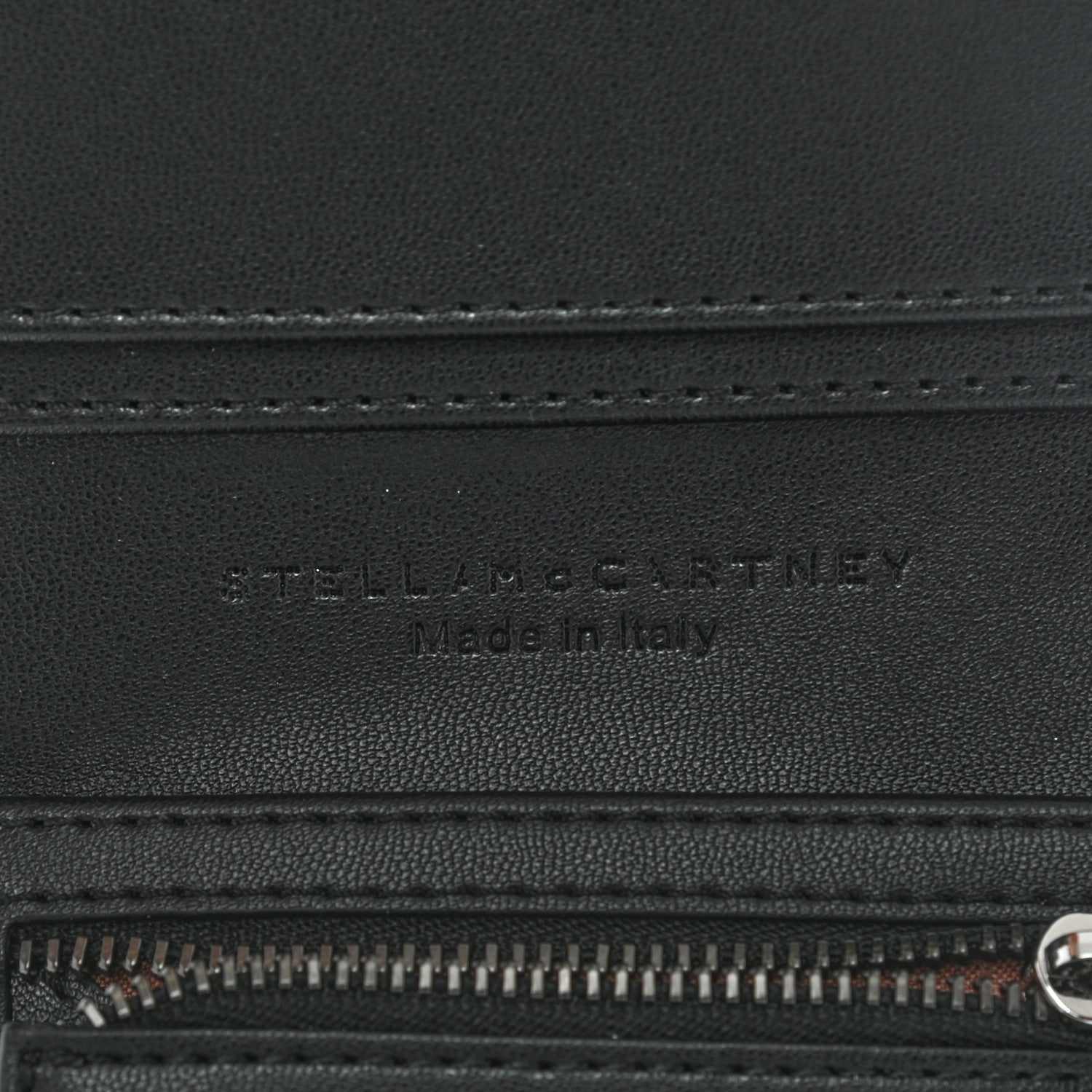 Stella McCartney Shaggy Deer Small Falabella Flap Wallet Black 6 of 8