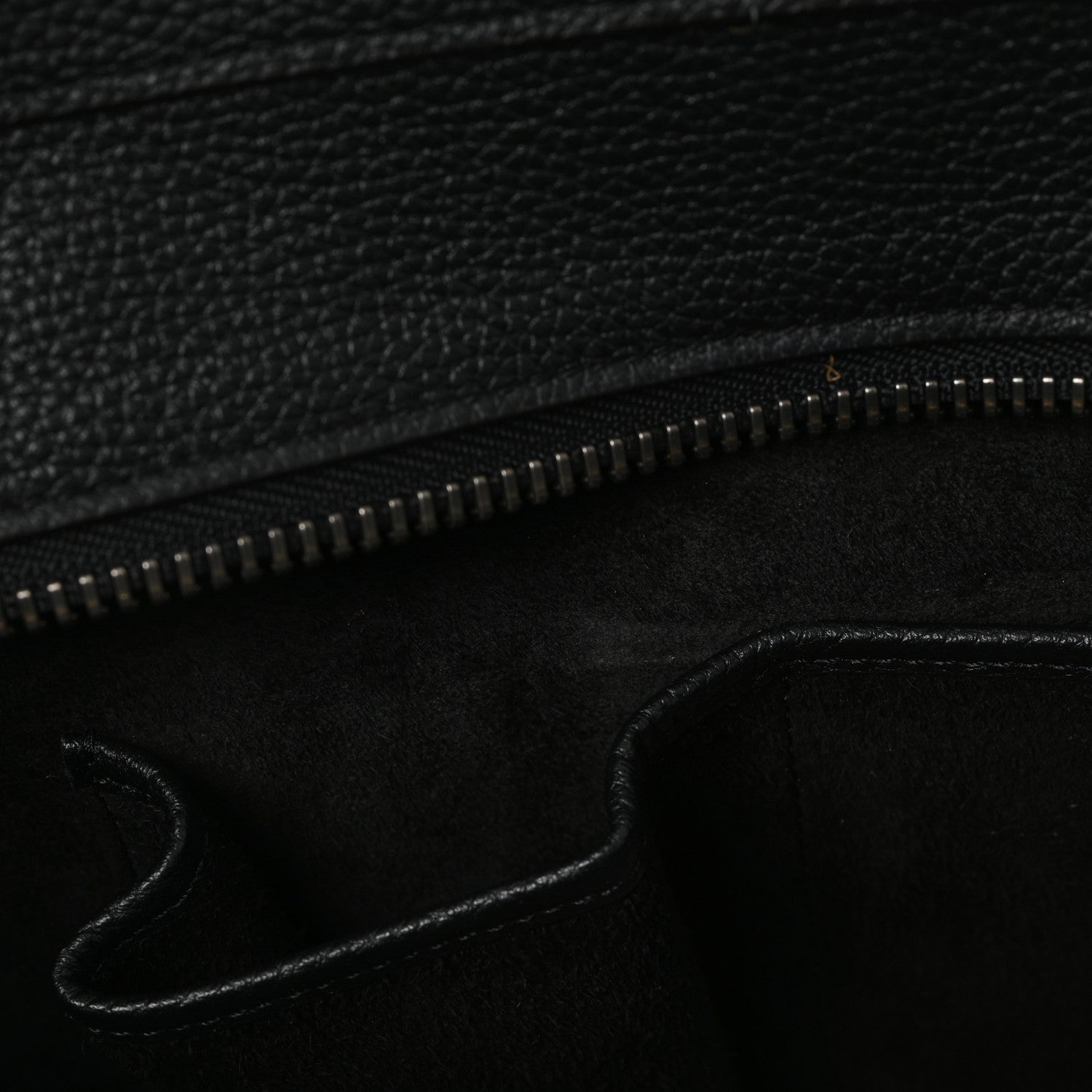 Celine Drummed Calfskin Mini Luggage Black 10 of 10