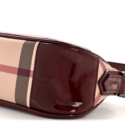 Burberry Patent Nova Check Newbury  Dark Red 10 of 13