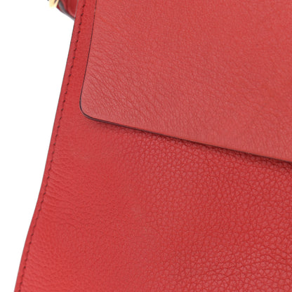 Chloe Calfskin Medium Faye Shoulder Bag Red 6 of 12