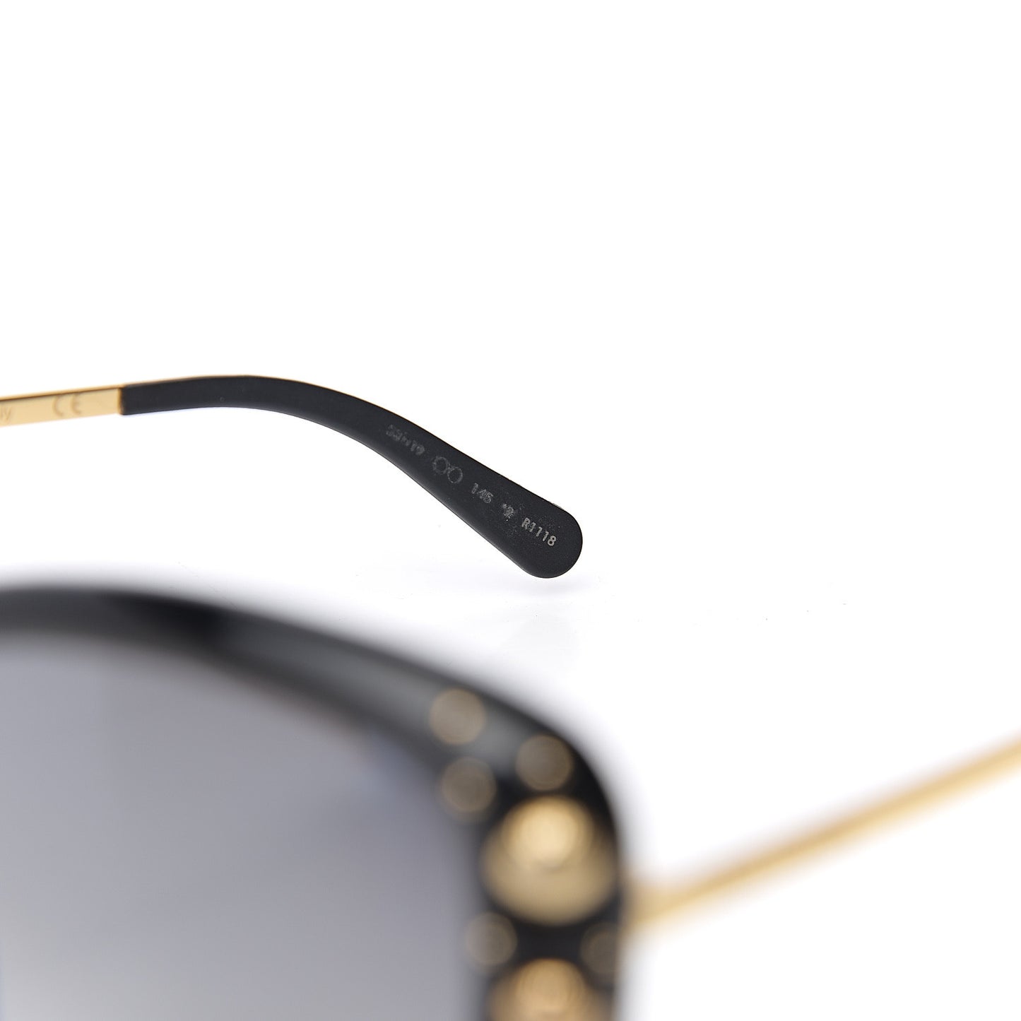 Oversized Studded Sunglasses Z1126W Black
