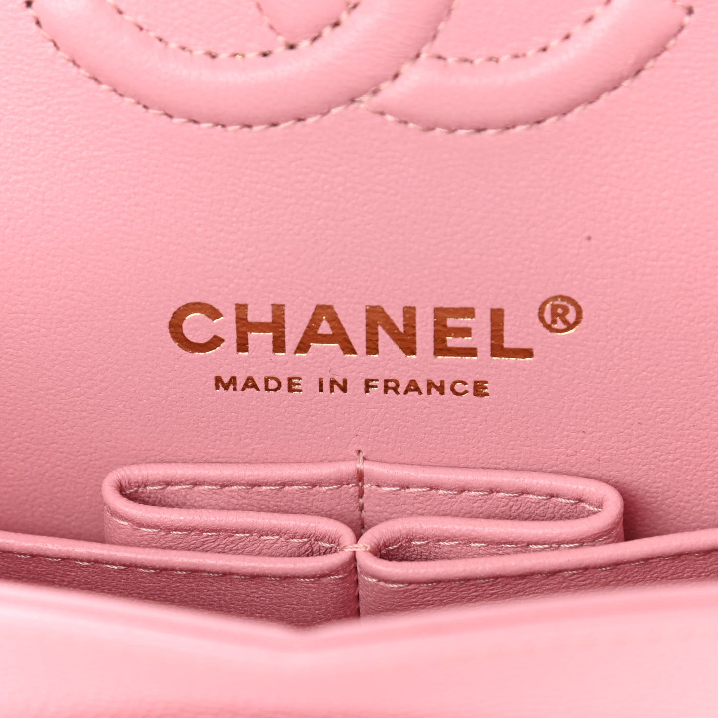 Caviar Quilted Small Double Flap Pink