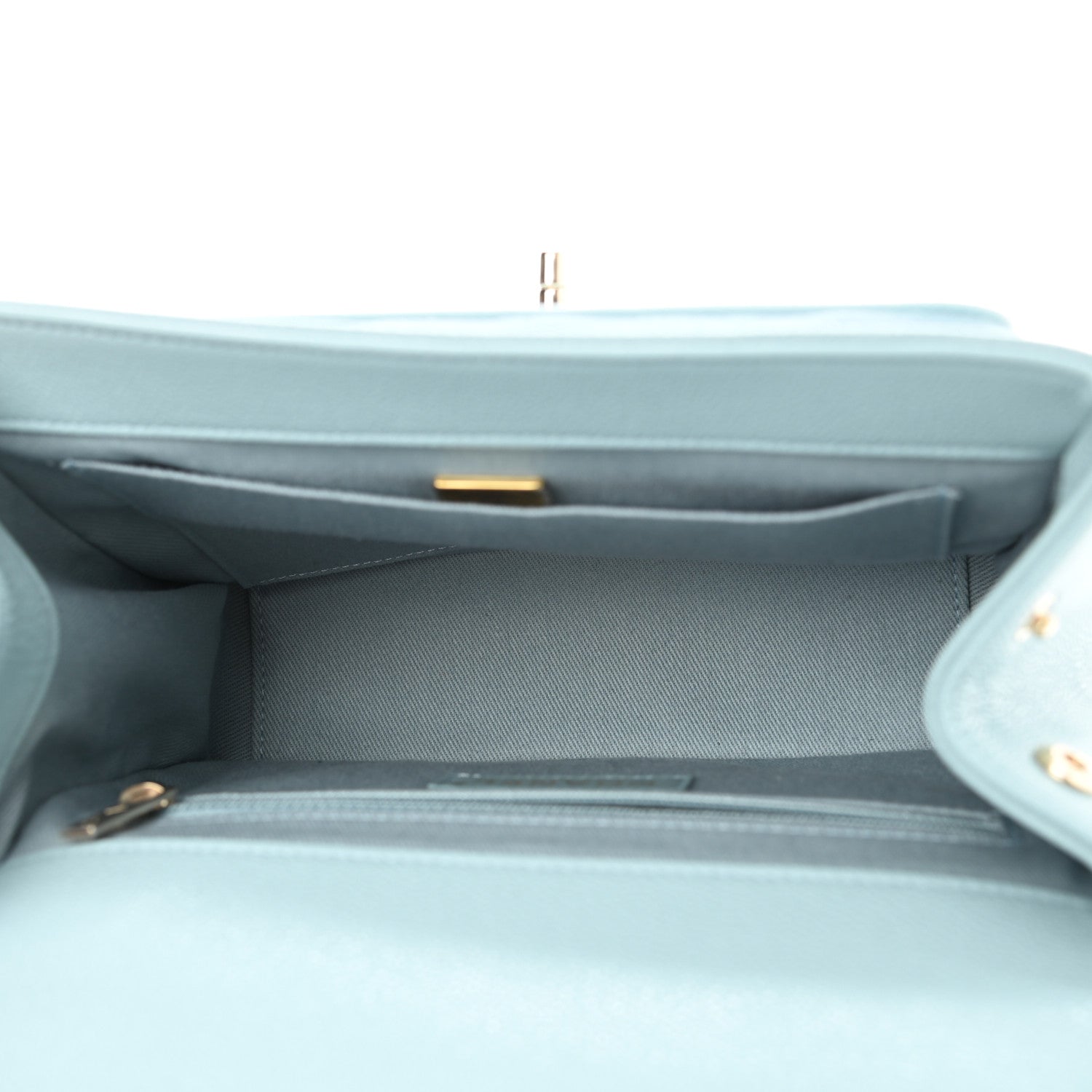 Chanel Caviar Quilted Medium Business Affinity Flap Light Blue 5 of 11