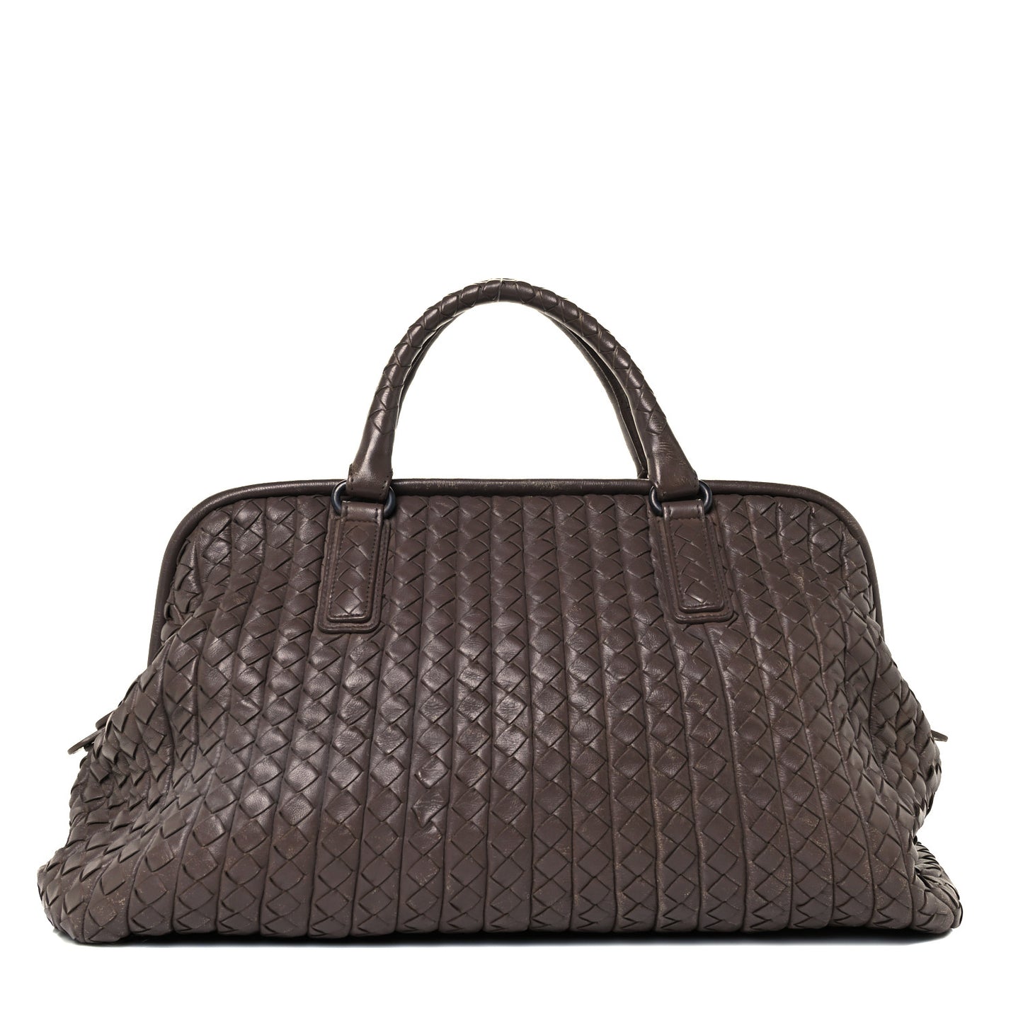 Nappa Intrecciato New Bond Satchel Ebano