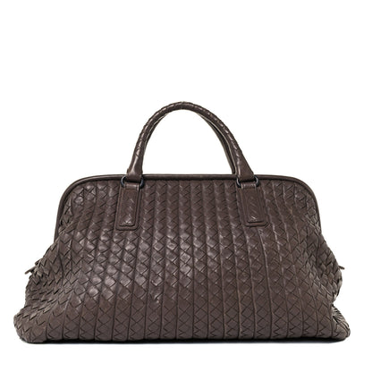 Bottega Veneta Nappa Intrecciato New Bond Satchel Ebano 1 of 11