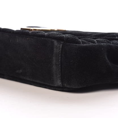 Saint Laurent Suede Tri-Quilt Monogram Medium College Bag Black 12 of 14