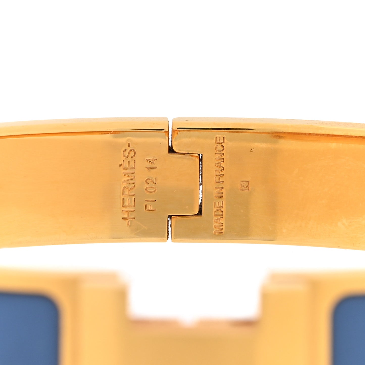 Matte Enamel Narrow Clic Clac HH Bracelet T6 Bleu Turquin