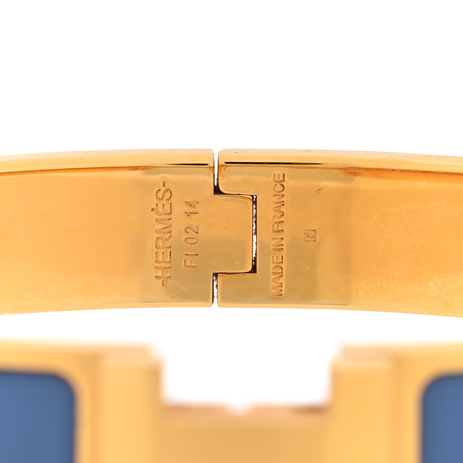 Hermes Matte Enamel Narrow Clic Clac HH Bracelet T6 Bleu Turquin 4 of 5