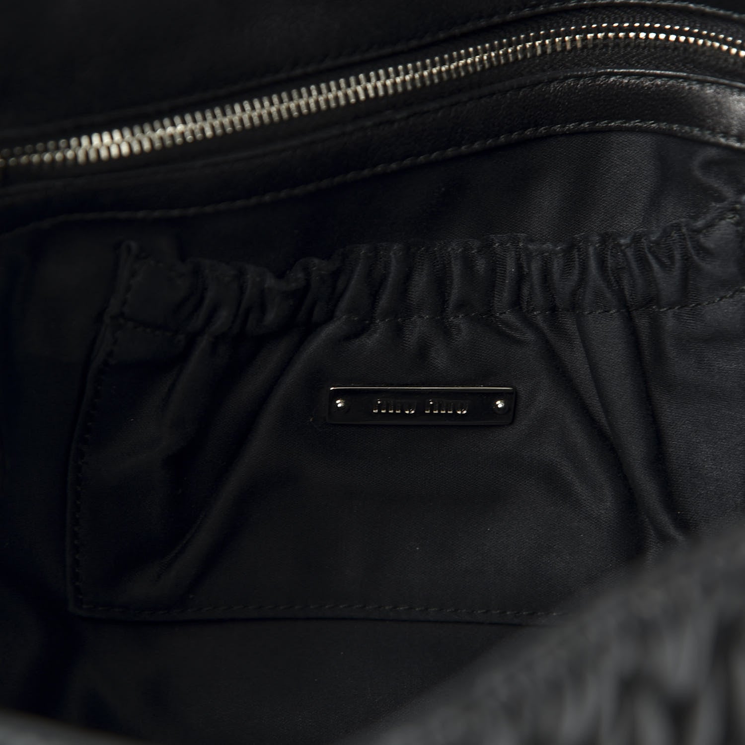 Miu Miu Nappa Matelasse Crystal Flap Clutch Black 7 of 8