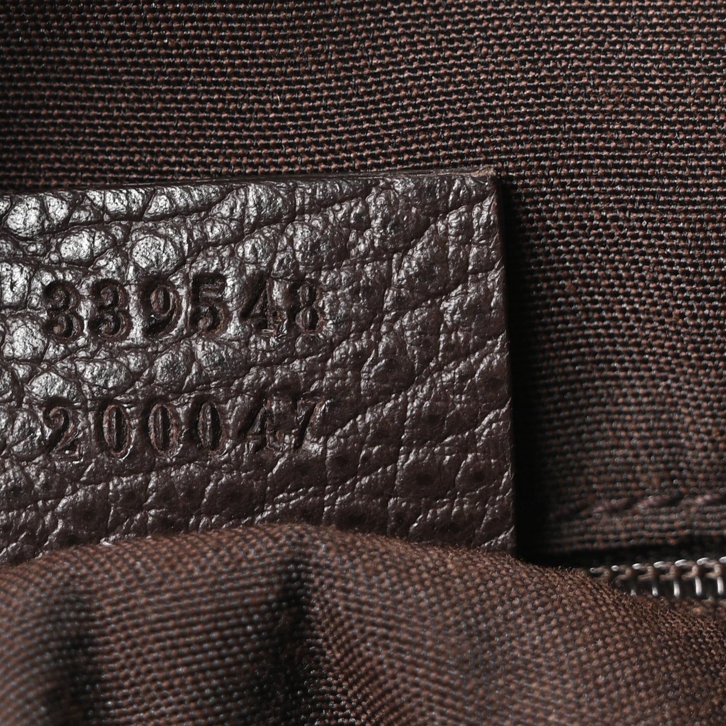 Calfskin Bamboo Top Handle Tote Dark Brown