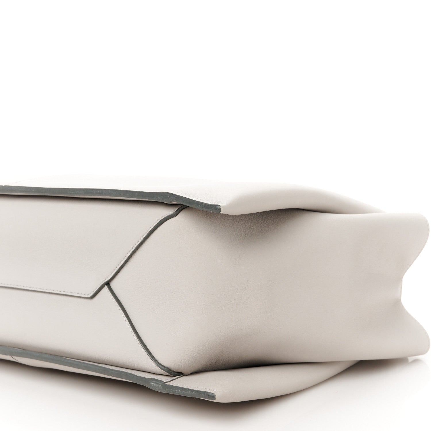 Celine Supple Natural Calfskin Medium Tri-Fold Bag Pearl Grey 11 of 11