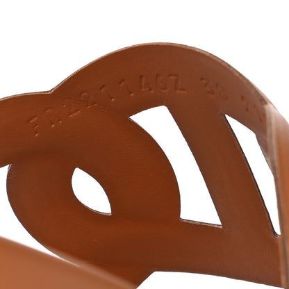 Hermes Nappa Extra Sandals 38 Naturel 12 of 13