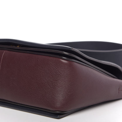 Celine Shiny Smooth Calfskin Medium Frame Shoulder Bag Steel Blue Plum 11 of 13